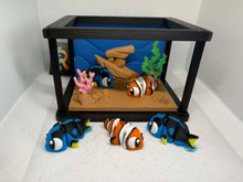 Cute Flexi  3D Tropical Fish + Fishtank Playset