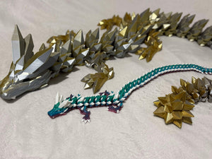 Mega Crystal 6Ft Dragon -Huge- Articulated 3D Print 300% *LIMITED EDITION*