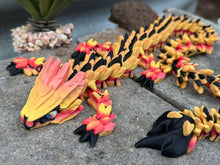 Lava Dragon -3D Printed Fidget Toy Figurine Gifts 57cms