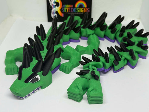 Smash Hulk Inspired Dragon 3D Printed Articulated Dragon 40cms long
