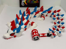 Jester Inspired Dragon 3D Printed Articulated Dragon 36cms long
