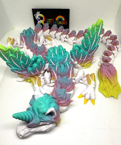3D printed unicorn dragon