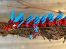 Spiderman Inspired Dragon 3D Printed Articulated Dragon 35cms long