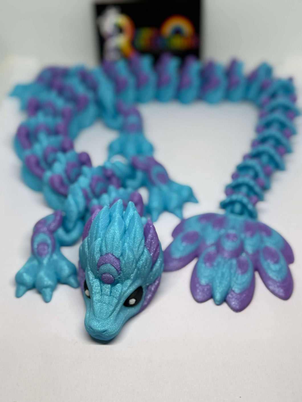 Hera Glitter Dragon 3D Printed Articulated Dragon 55cms long