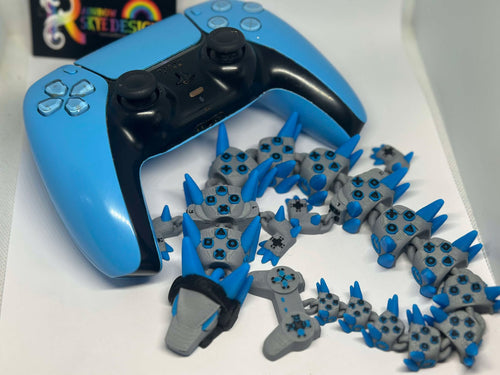 3D Printed Gamer Dragon – PlayStation-Inspired 36cm long