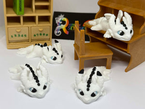 3D light fury and toothless minis 3D Printed Fidget Toy For Kids & Adults