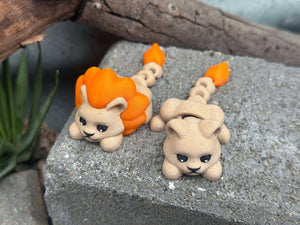 3D Lion Cub 3D Printed Fidget Toy for Kids & Adults