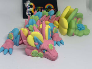 3D Printed Clover Dragon – 23cm long