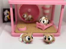 Cute Guinea pigs and Cage Play Set- 3D Printed Fidget Toy Figurine Gifts
