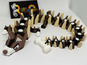 3D Printed Dog with Bone Dragon – 36cm long