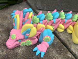 3D Printed Clover Dragon – 23cm long