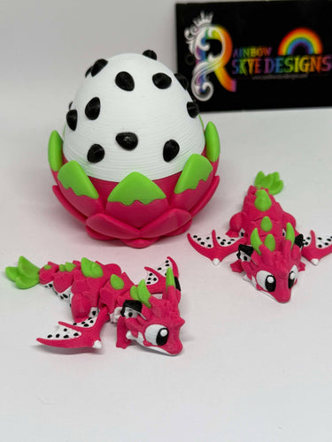 Dragonfruit Hatchling Set – 3D Printed Fantasy Creatures 2 sizes Available