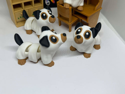 Ghost Puppy Figurines – 3D Printed Collectibles