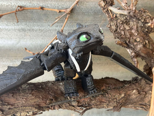 Toothless Dragon 3D Printed