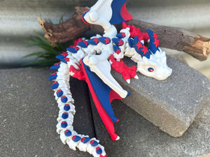 4th Of July Star Dragon – 3D Printed