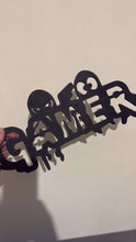 GAMER Wall Sign | 3D Printed Gamer Room Décor