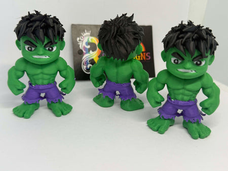 Mini Hulk-Inspired Figurine – 3D Printed Collectible – Rainbow Skye Designs