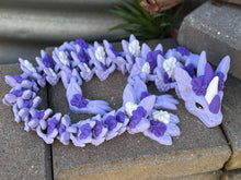 Articulated Violet Blossom Dragon – 3D Printed