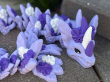Articulated Violet Blossom Dragon – 3D Printed