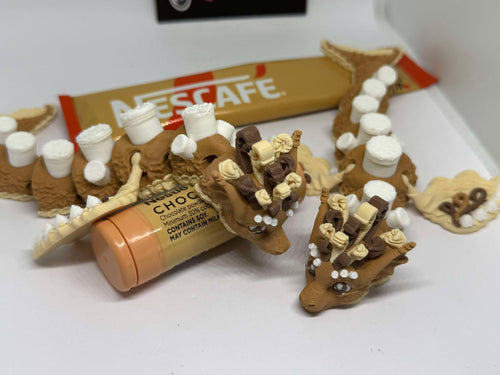 Cappuccino Marshmallow Dragon– Articulated Dessert Dragon