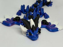 Midnight Petal Dragon – Articulated 3D Printed Fantasy Figurine