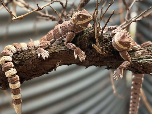 Terracotta Lizard – Articulated 3D Printed