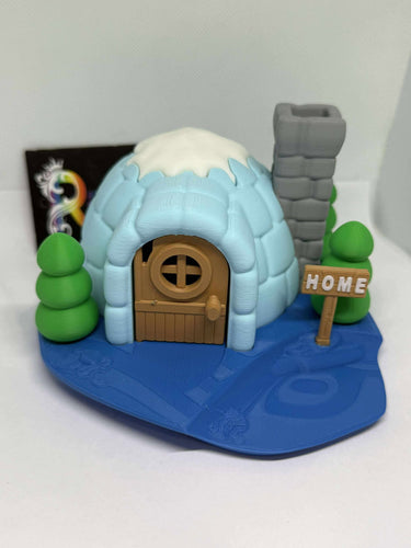 Polar bear igloo playset -3D