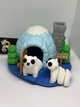 Polar bear igloo playset -3D