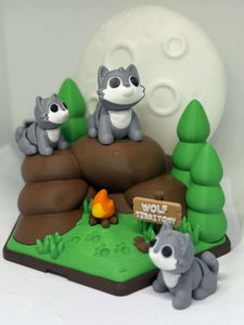 3D Wolf Territory Playset – Cute & Fun