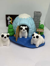 Polar bear igloo playset -3D