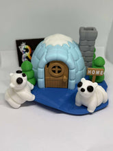 Polar bear igloo playset -3D