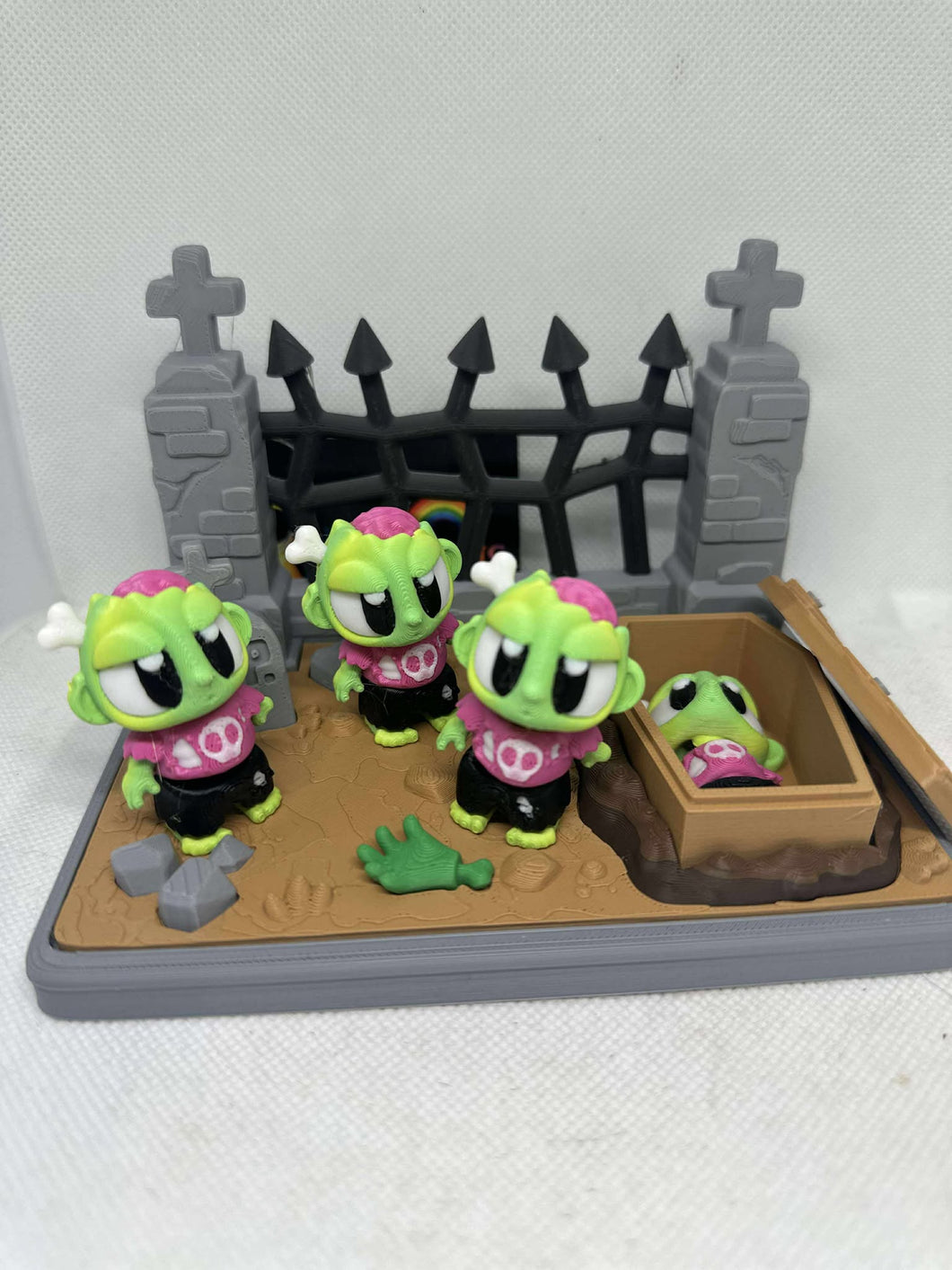 Zombie Graveyard Playset 3D printed