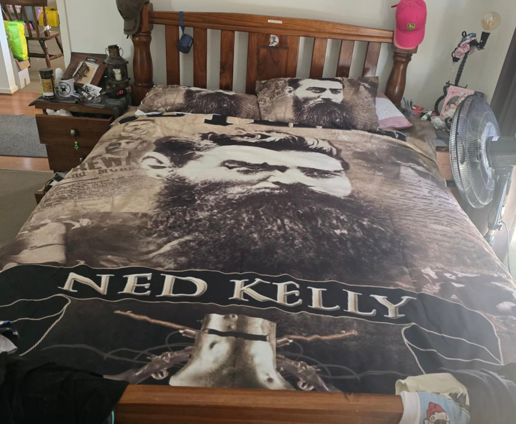 Ned kelly 3pc  quilt cover custom sets