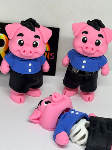 3D printed Pig figurine
