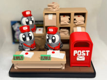 3D pigeon Post Office set