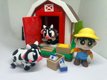 Cute Farm Play Set – 3D Printed Barn & Animals