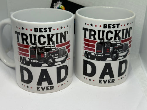 Best truckin dad ever mug