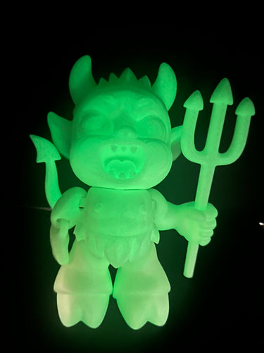 3D devil glow in the dark .