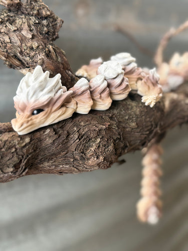 Geo woodland dragon 3D printed