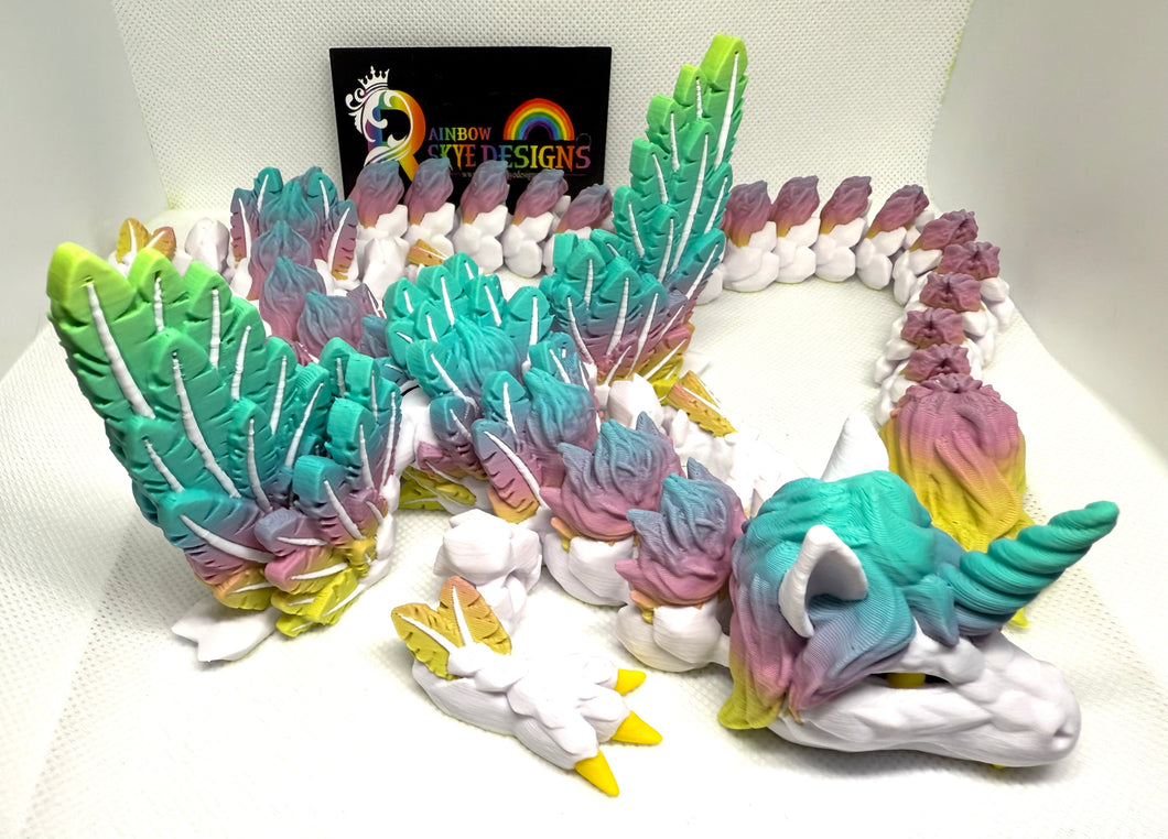 3D printed unicorn dragon