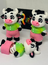 3D printed cow figurine