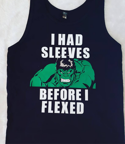 I had sleeves before i flexed singlet