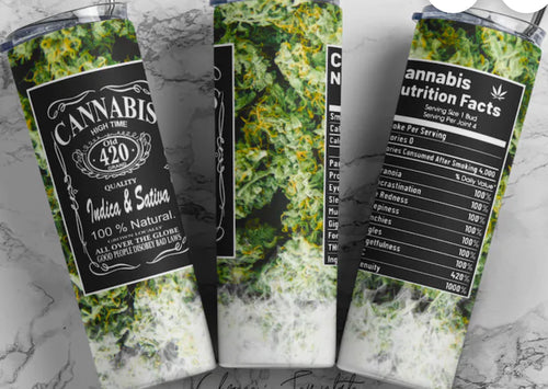 420 100% natural 20oz tumbler