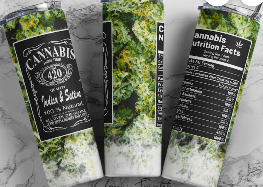 420 100% natural 20oz tumbler
