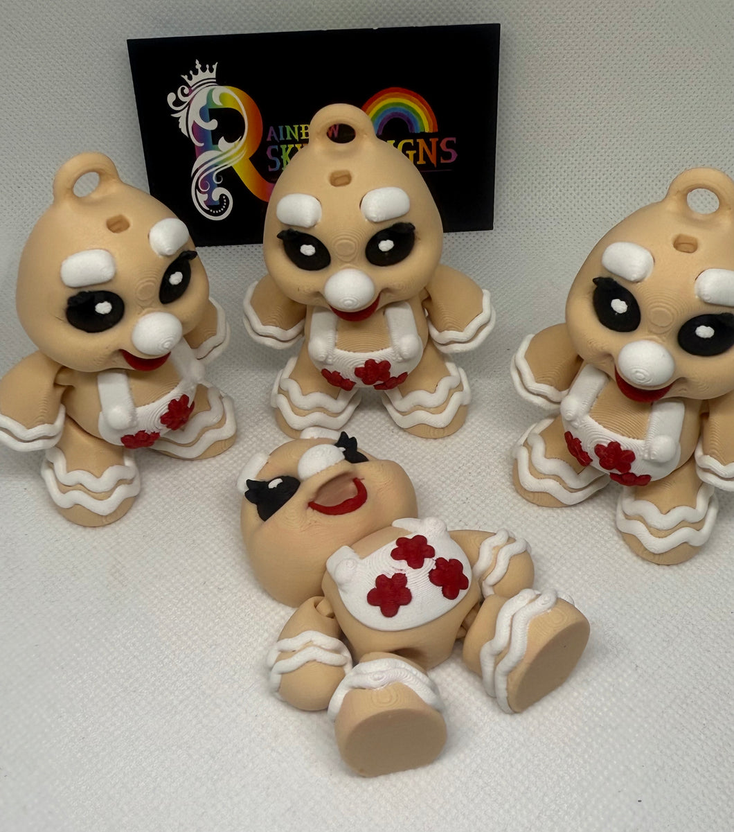 Gingerbread tree ornaments 3D