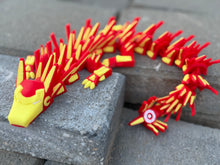 Ironman Inspired Dragon 3D Printed Articulated Dragon 40cms long