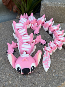 3D alien stitch dragon