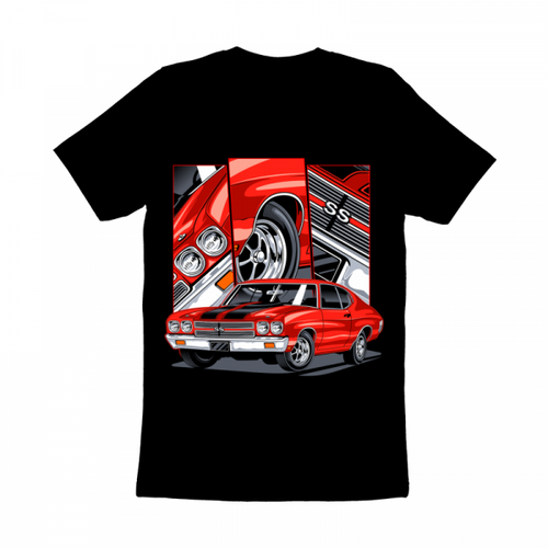 Muscle Car Red T-shirt