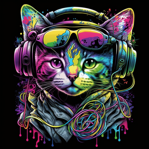 Retrowave Cat T-shirt