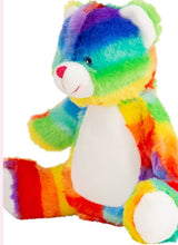 Multi-Colored Rainbow Bear teddy